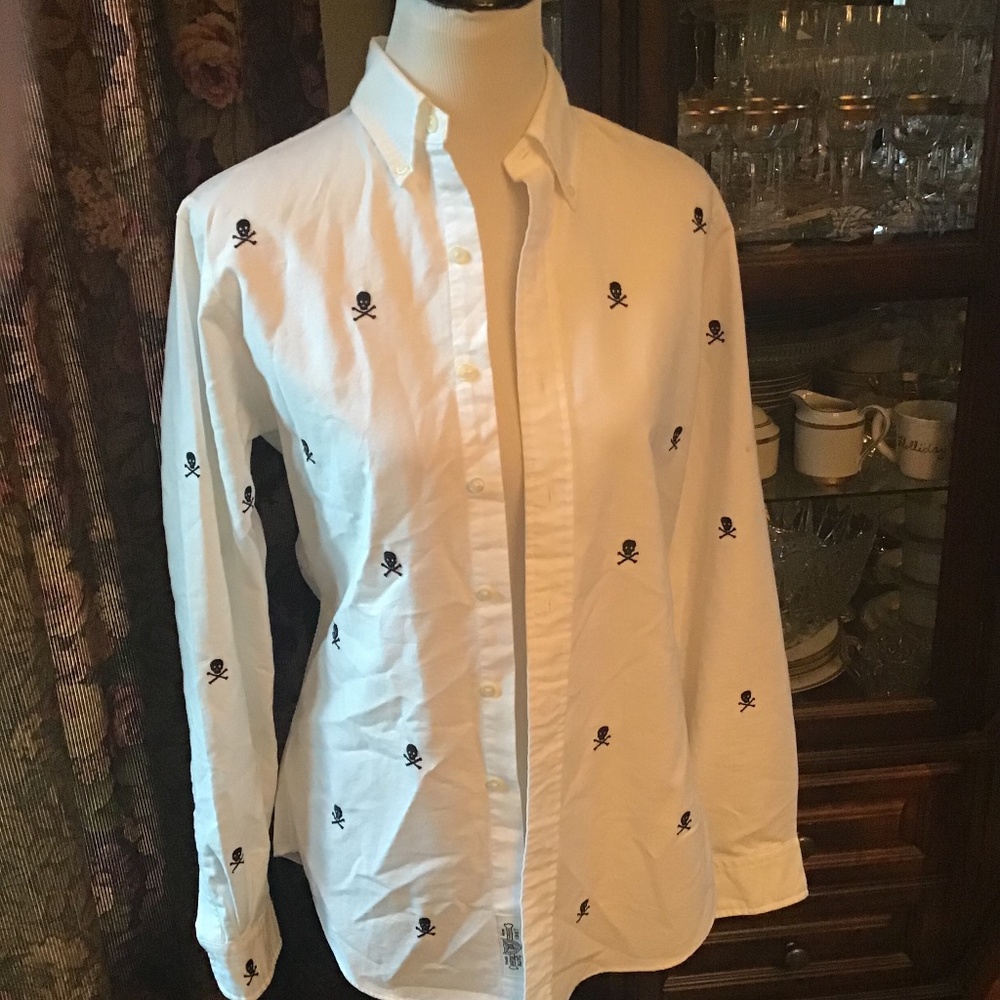 Men’s Ralph Lauren classic fit skull shirt